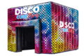 Afbeelding van een kleurrijke discotent voor categoriepagina op website