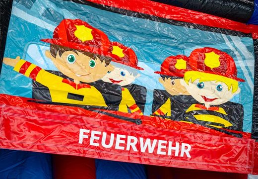 Springkussen thema beach met illustratie Duitse brandweermannen online bestellen